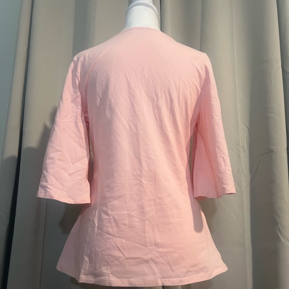 Venus 3/4 Balloon Sleeve Stretch T-shirt - Picture 2 of 3